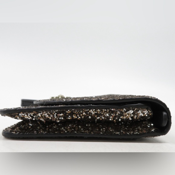 SALE - Kate Spade Black Glitter Clutch Wrsitlet - Picture 4 of 7